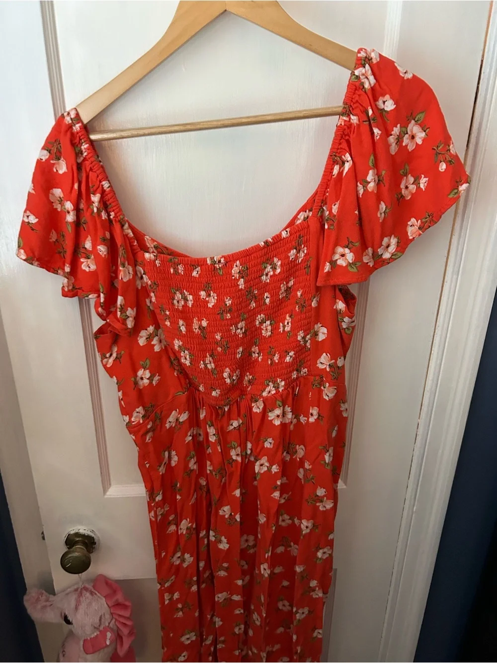 Old Navy Red Floral Dress